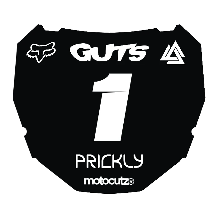 CUSTOM ODI NUMBER PLATE DECAL