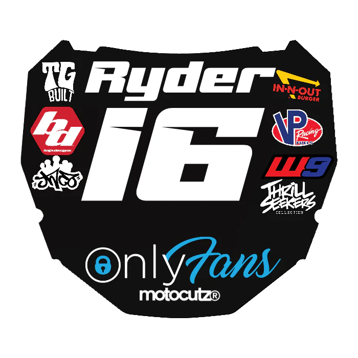 CUSTOM ODI NUMBER PLATE DECAL