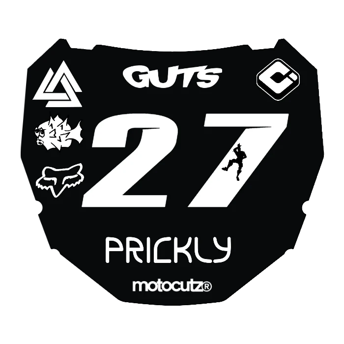 CUSTOM ODI NUMBER PLATE DECAL