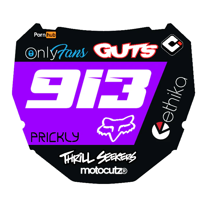 CUSTOM ODI NUMBER PLATE DECAL