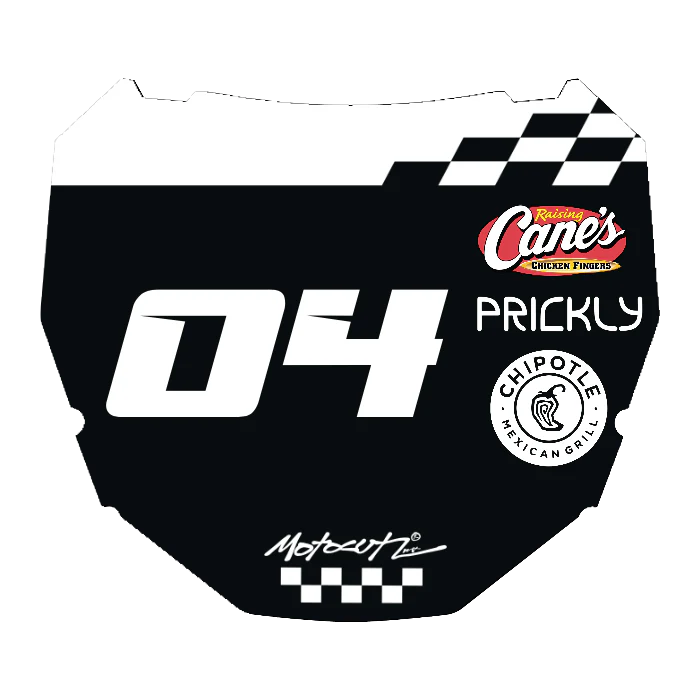 CUSTOM ODI NUMBER PLATE DECAL