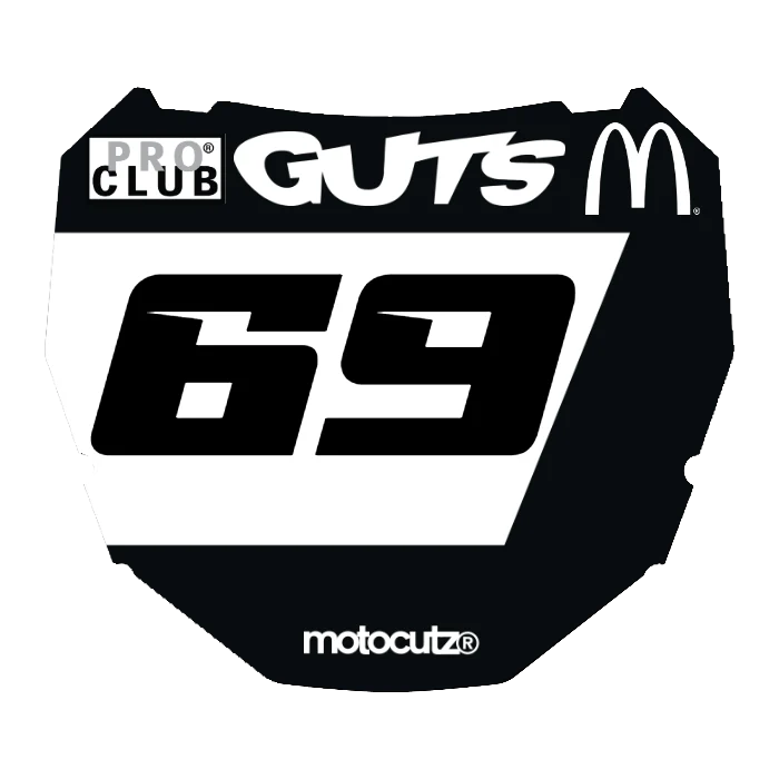 CUSTOM ODI NUMBER PLATE DECAL