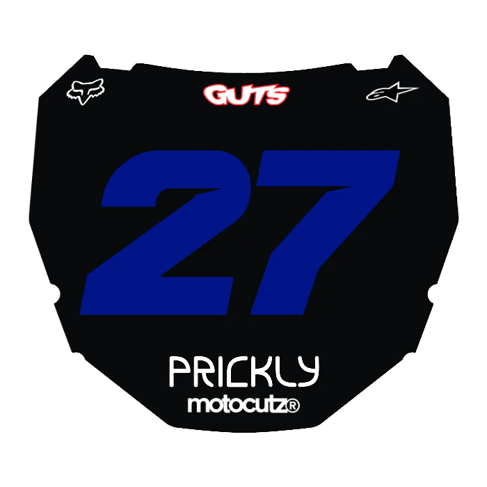 CUSTOM ODI NUMBER PLATE DECAL