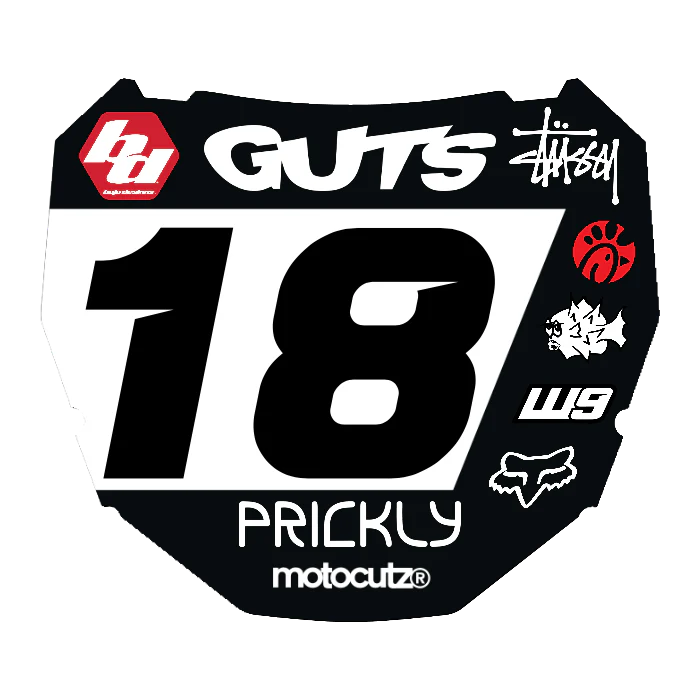 CUSTOM ODI NUMBER PLATE DECAL