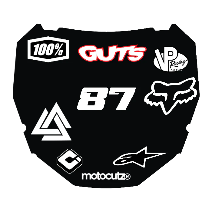 CUSTOM ODI NUMBER PLATE DECAL