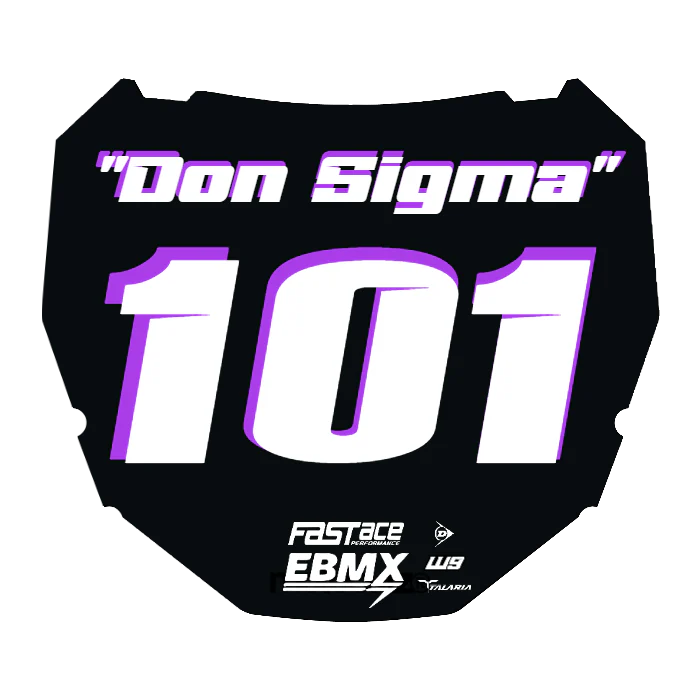 CUSTOM ODI NUMBER PLATE DECAL