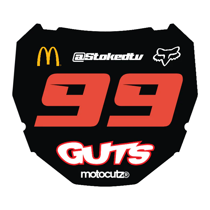 CUSTOM ODI NUMBER PLATE DECAL