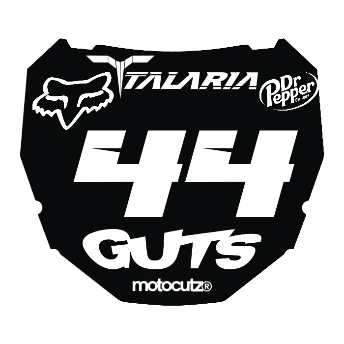 CUSTOM ODI NUMBER PLATE DECAL