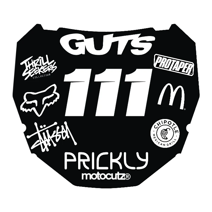 CUSTOM ODI NUMBER PLATE DECAL