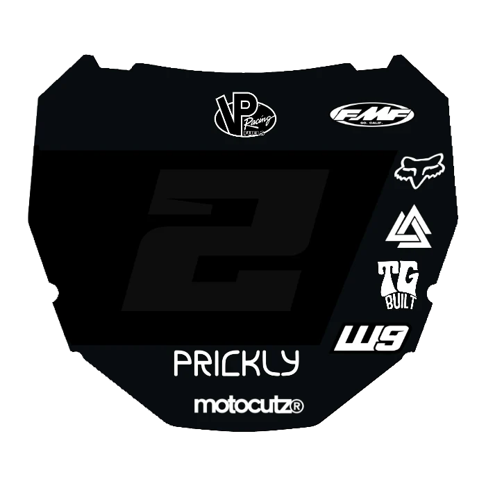 CUSTOM ODI NUMBER PLATE DECAL