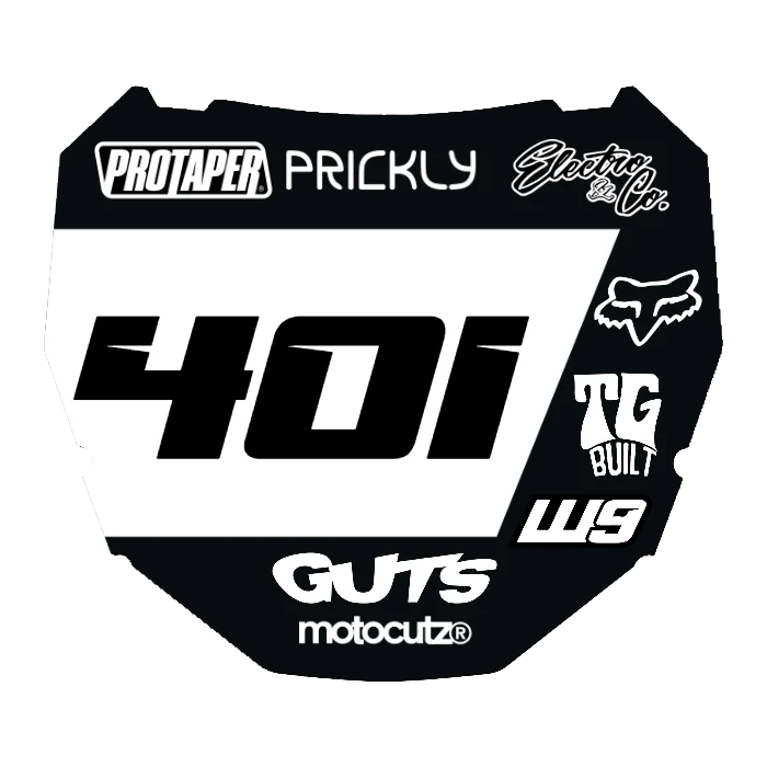 CUSTOM ODI NUMBER PLATE DECAL