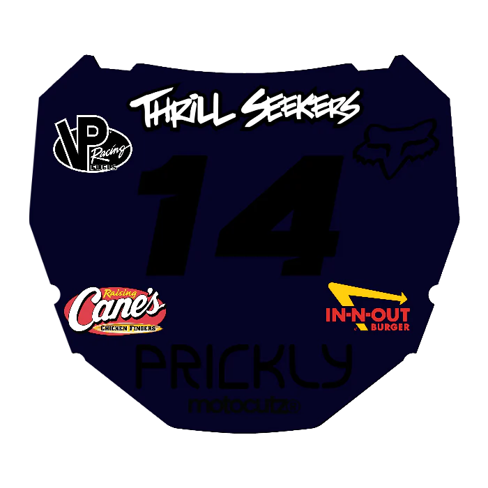 CUSTOM ODI NUMBER PLATE DECAL
