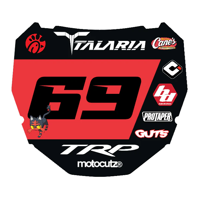 CUSTOM ODI NUMBER PLATE DECAL