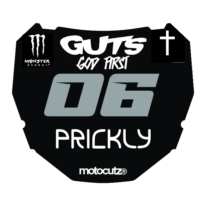 CUSTOM ODI NUMBER PLATE DECAL