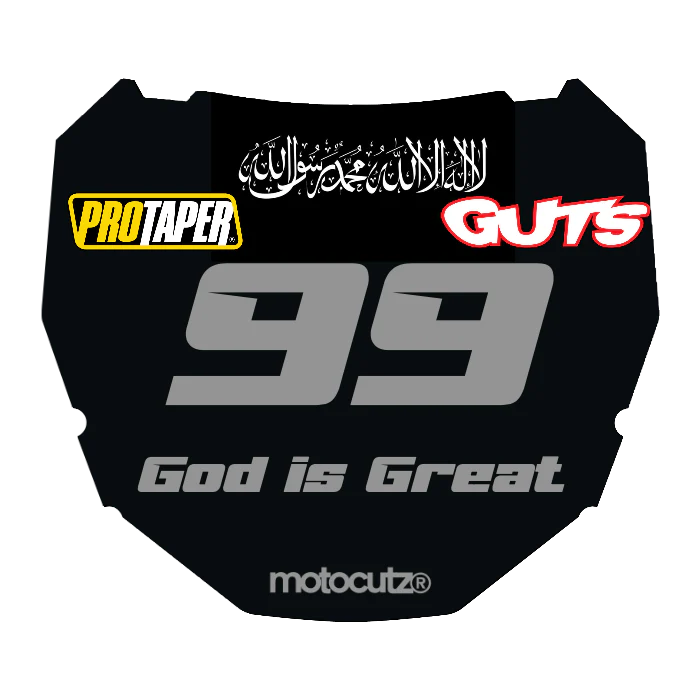 CUSTOM ODI NUMBER PLATE DECAL