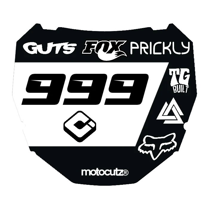 CUSTOM ODI NUMBER PLATE DECAL