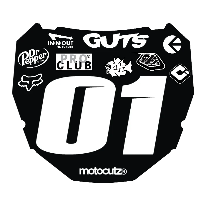 CUSTOM ODI NUMBER PLATE DECAL
