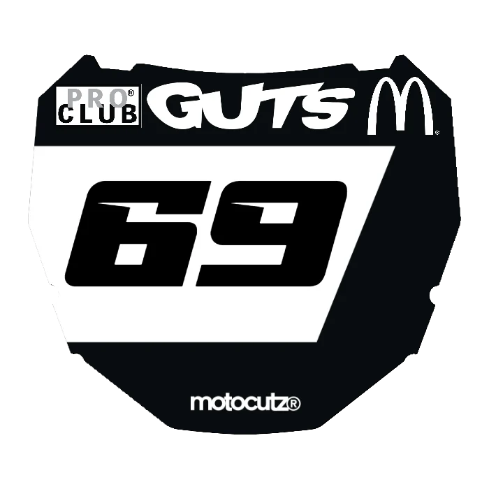 CUSTOM ODI NUMBER PLATE DECAL