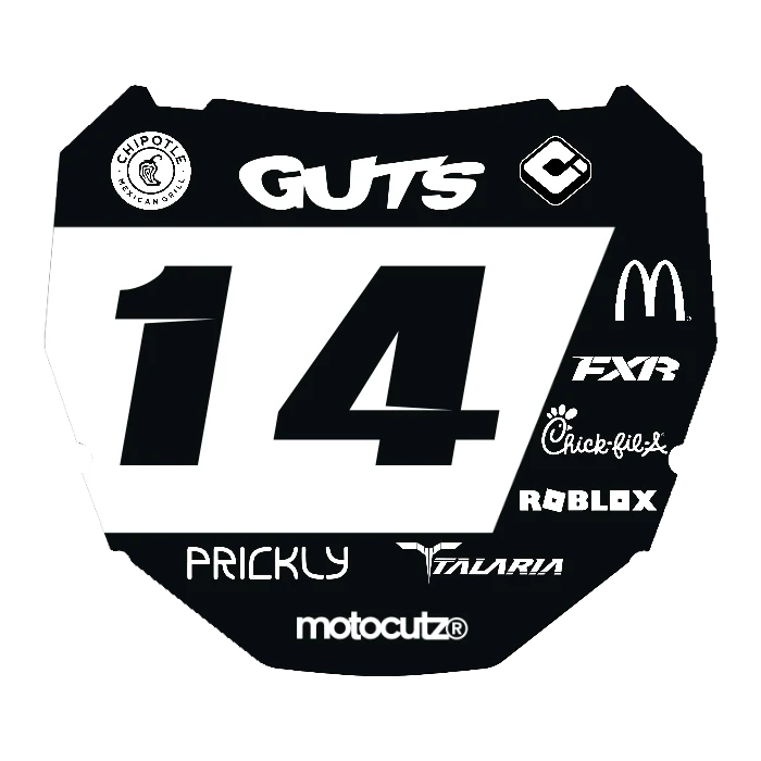 CUSTOM ODI NUMBER PLATE DECAL