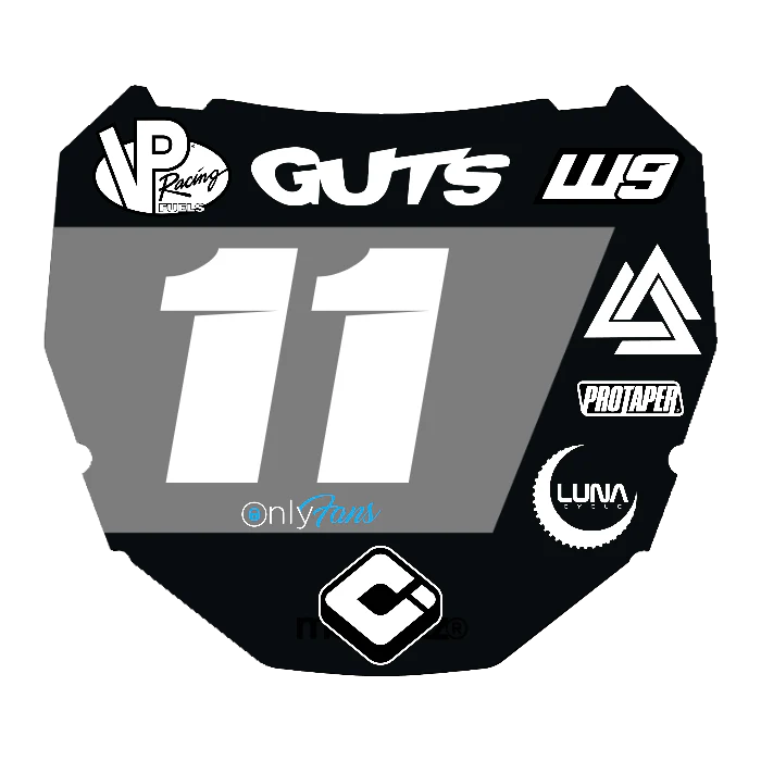 CUSTOM ODI NUMBER PLATE DECAL