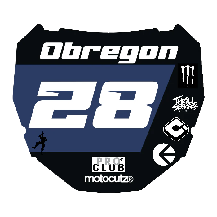 CUSTOM ODI NUMBER PLATE DECAL