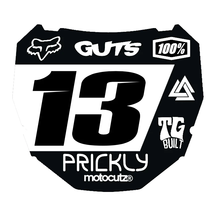 CUSTOM ODI NUMBER PLATE DECAL
