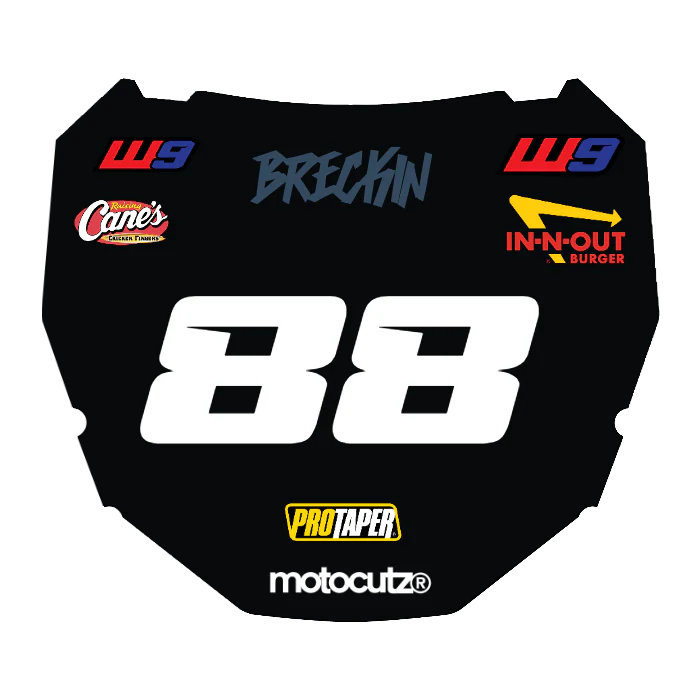 CUSTOM ODI NUMBER PLATE DECAL