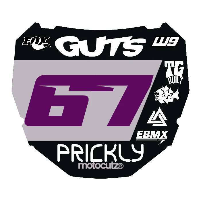 CUSTOM ODI NUMBER PLATE DECAL