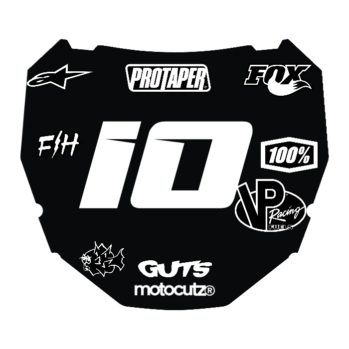 CUSTOM ODI NUMBER PLATE DECAL