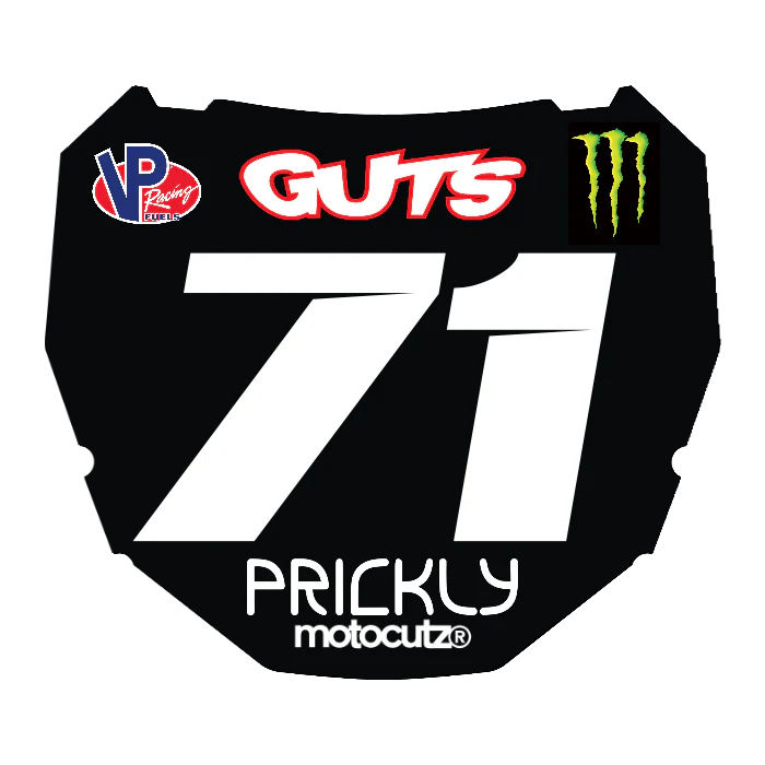 CUSTOM ODI NUMBER PLATE DECAL