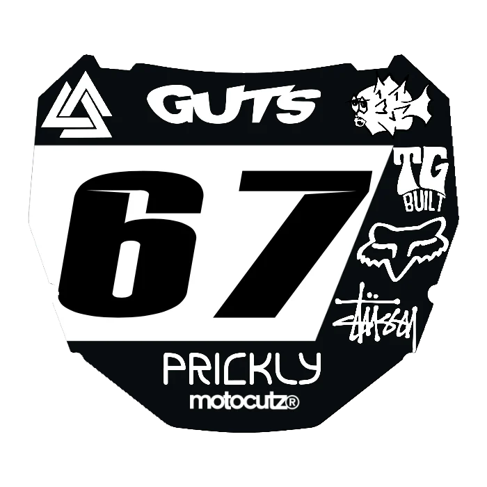CUSTOM ODI NUMBER PLATE DECAL