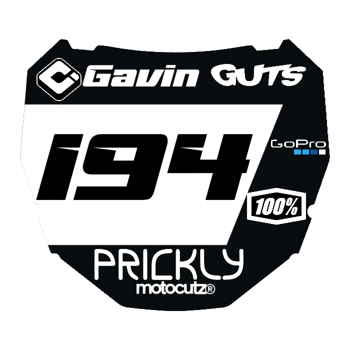CUSTOM ODI NUMBER PLATE DECAL