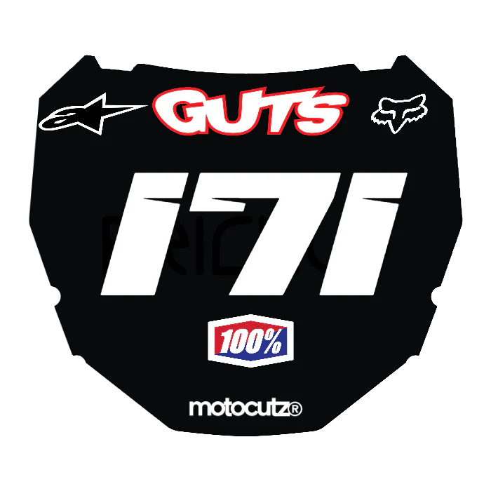 CUSTOM ODI NUMBER PLATE DECAL