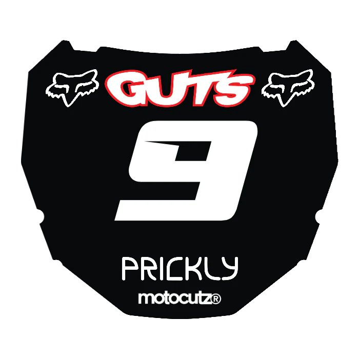 CUSTOM ODI NUMBER PLATE DECAL
