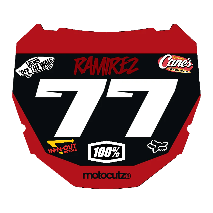 CUSTOM ODI NUMBER PLATE DECAL