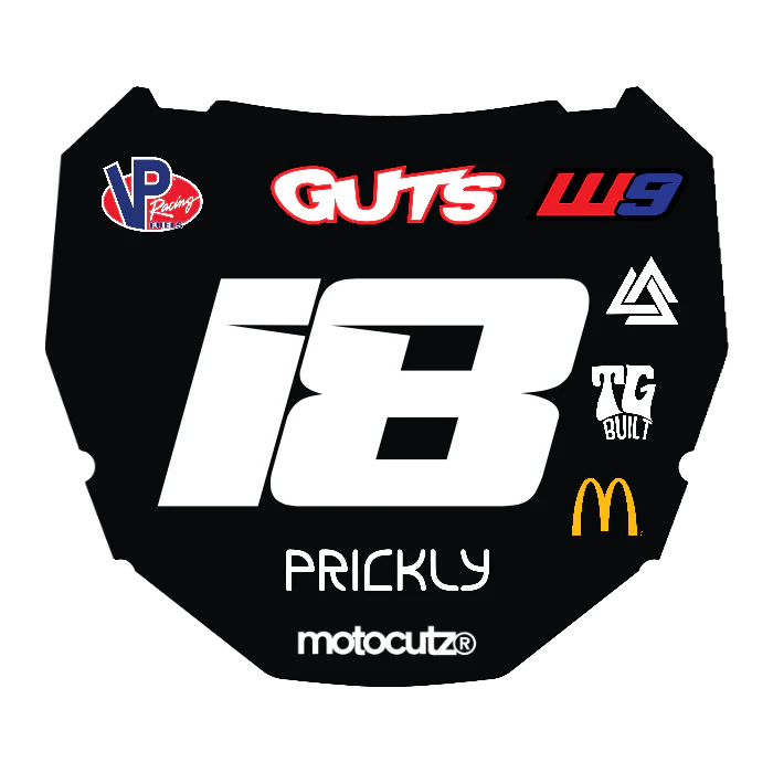 CUSTOM ODI NUMBER PLATE DECAL