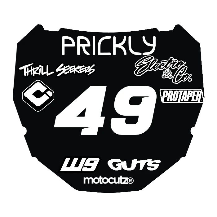 CUSTOM ODI NUMBER PLATE DECAL