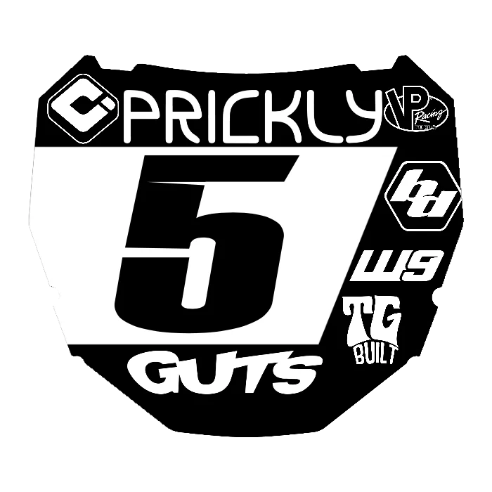 CUSTOM ODI NUMBER PLATE DECAL