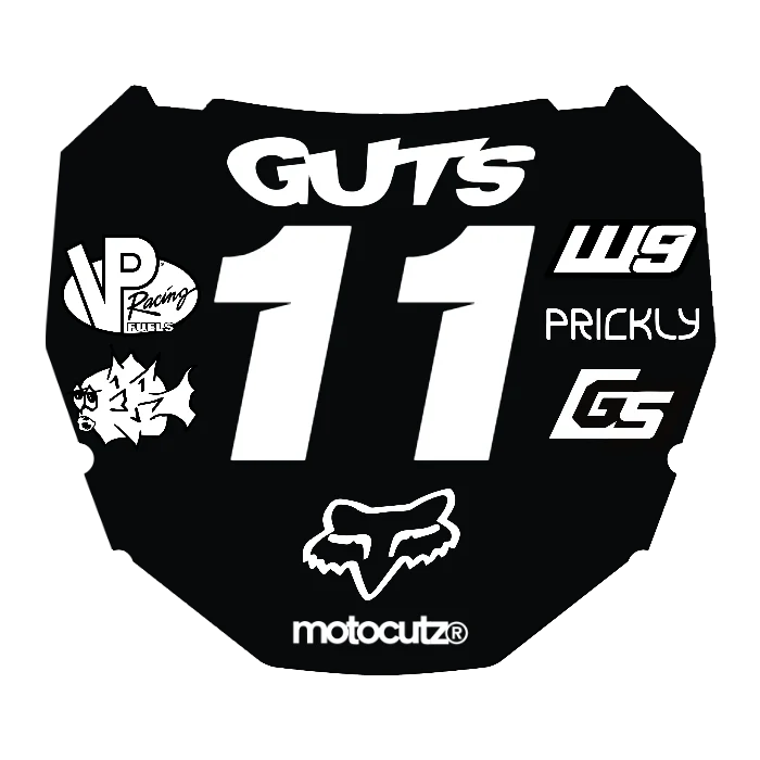 CUSTOM ODI NUMBER PLATE DECAL