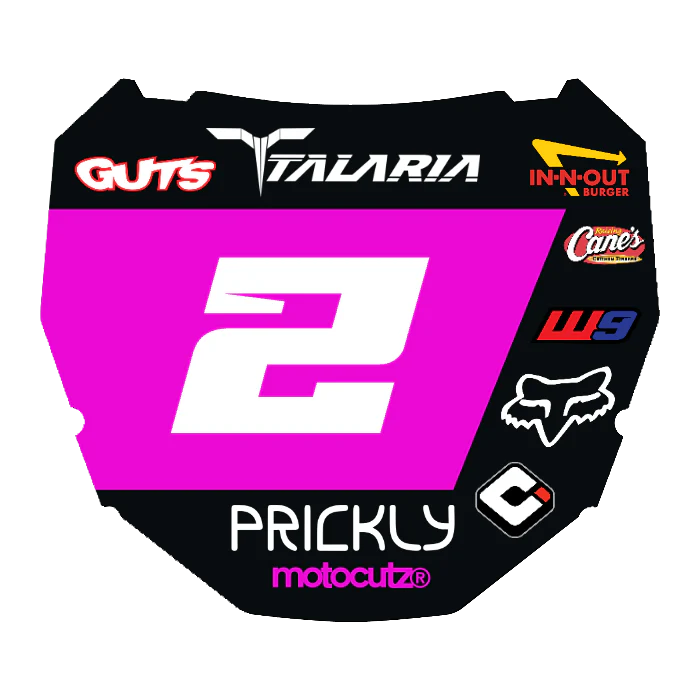 CUSTOM ODI NUMBER PLATE DECAL