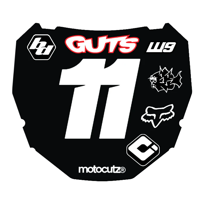 CUSTOM ODI NUMBER PLATE DECAL