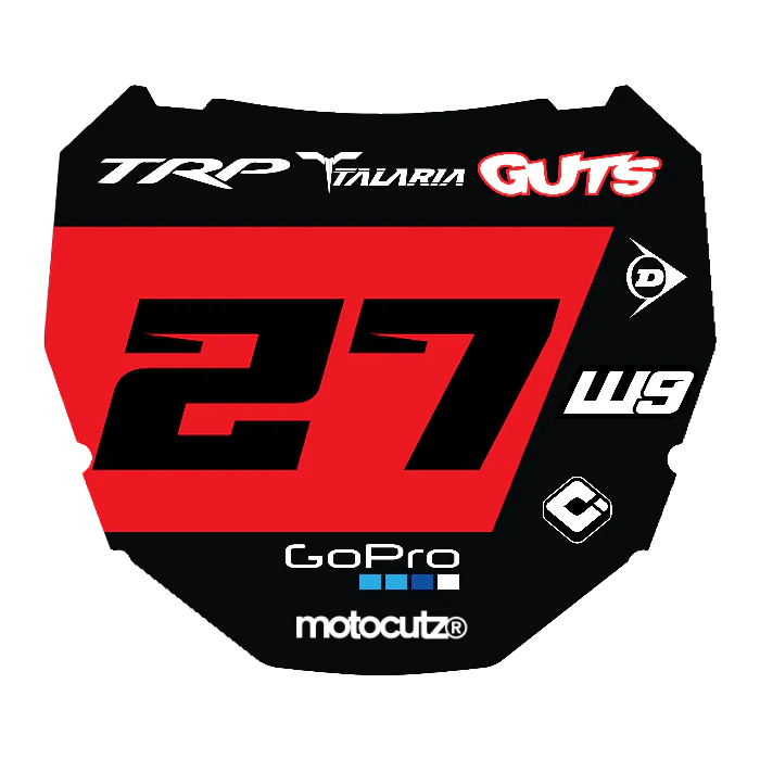 CUSTOM ODI NUMBER PLATE DECAL