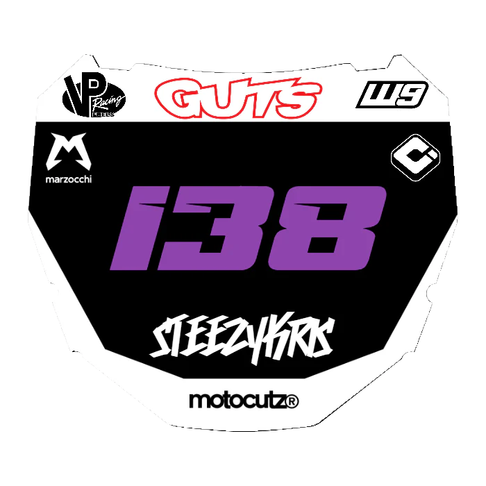 CUSTOM ODI NUMBER PLATE DECAL