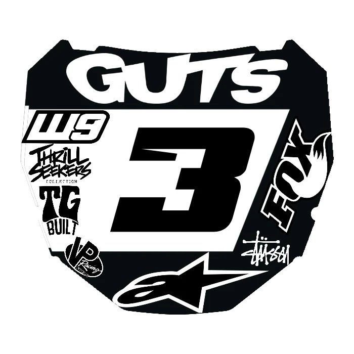 CUSTOM ODI NUMBER PLATE DECAL