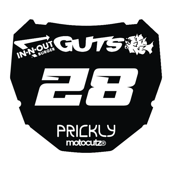 CUSTOM ODI NUMBER PLATE DECAL