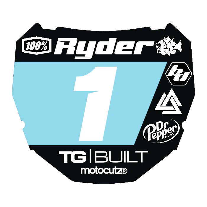 CUSTOM ODI NUMBER PLATE DECAL