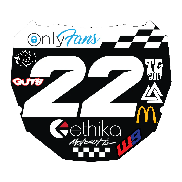 CUSTOM ODI NUMBER PLATE DECAL