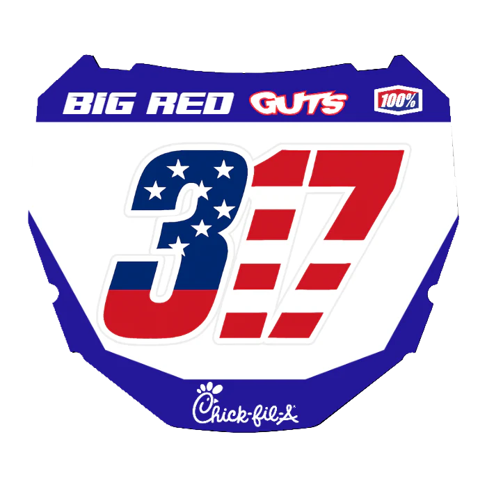 CUSTOM ODI NUMBER PLATE DECAL