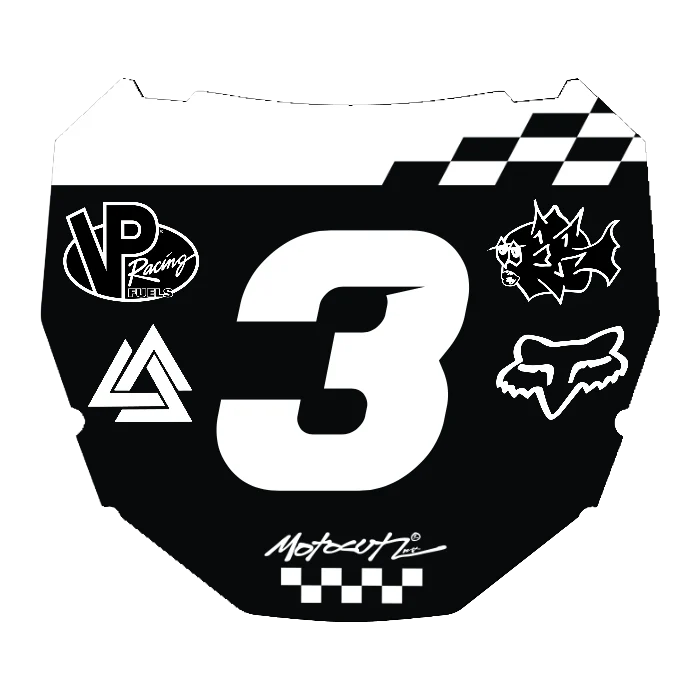 CUSTOM ODI NUMBER PLATE DECAL