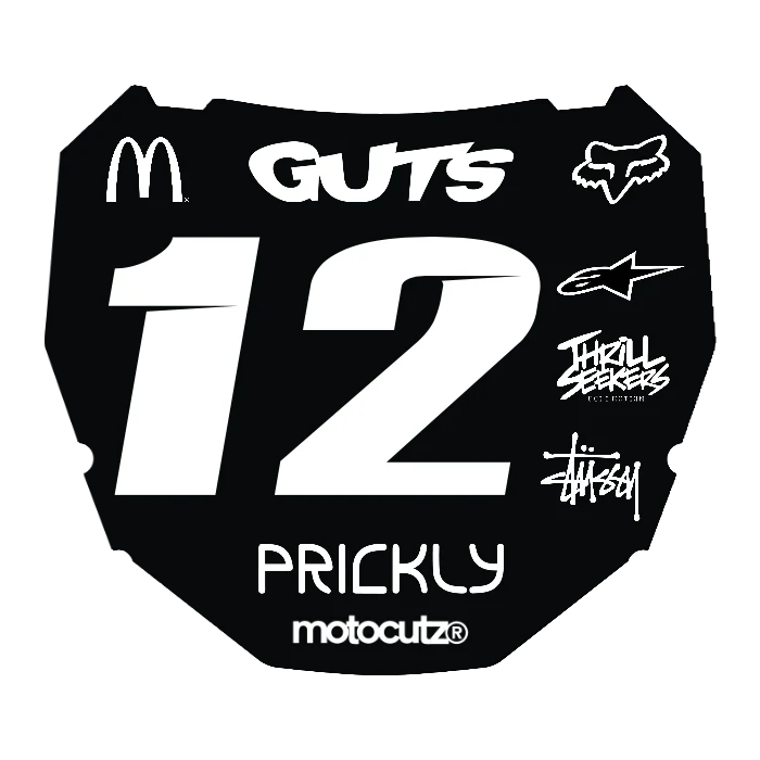 CUSTOM ODI NUMBER PLATE DECAL